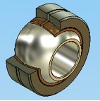 Maintenance-free spherical plain bearings