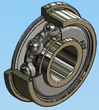 Tapered outer diameter flanged bearings